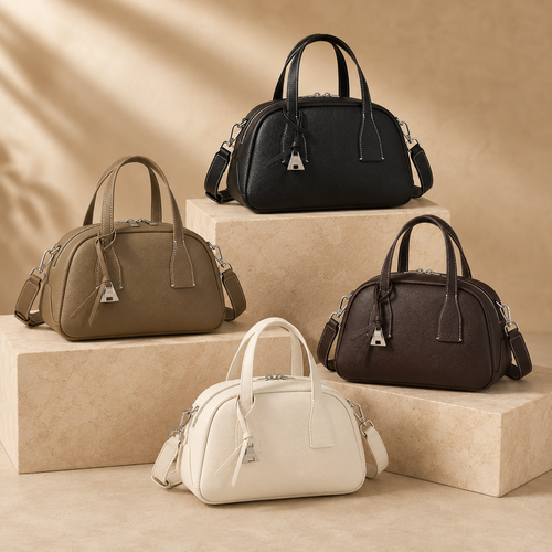 Genuine Cowhide Leather Hand Bag for Women, Everyday Carry Bag