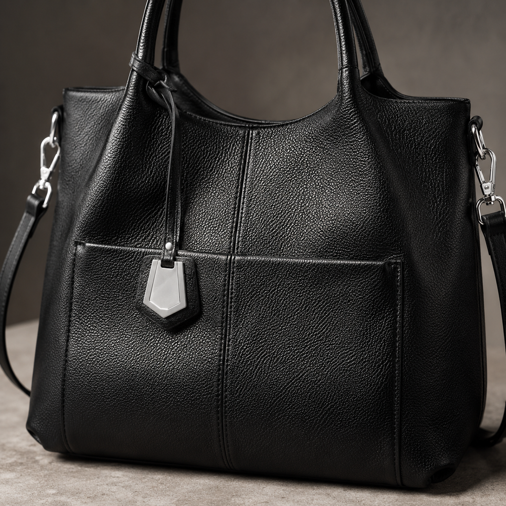 Genuine Cowhide Leather Hand Bag for Women, Soft Everyday Carry Bag