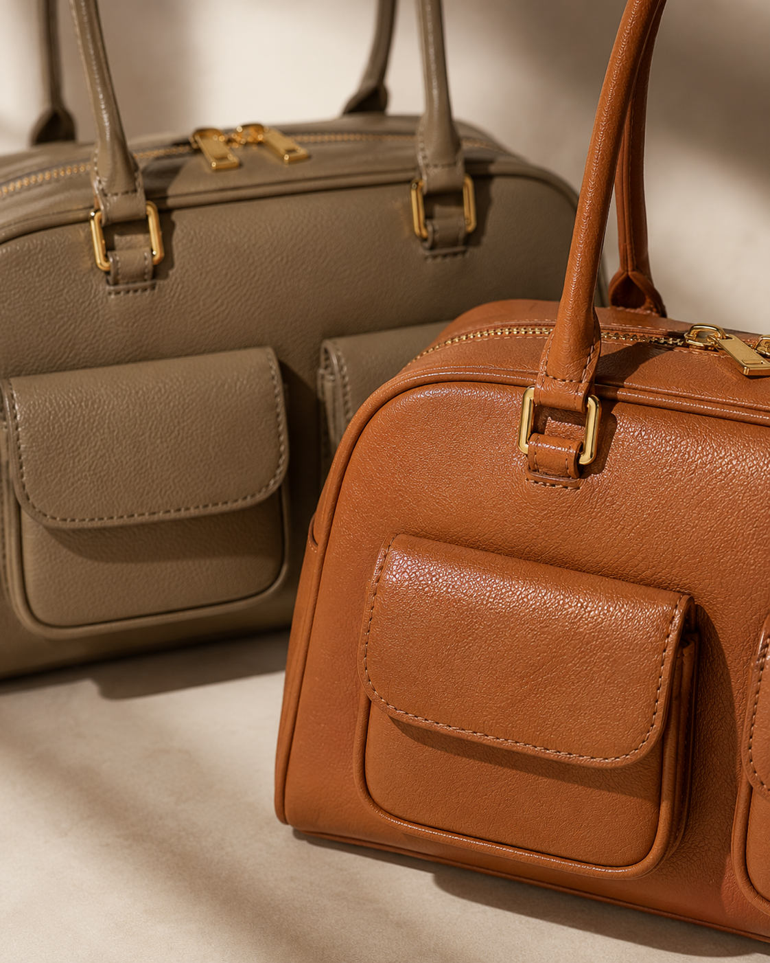 Genuine Cowhide Leather Shoulder Bag for Women, Everyday Carry Bag