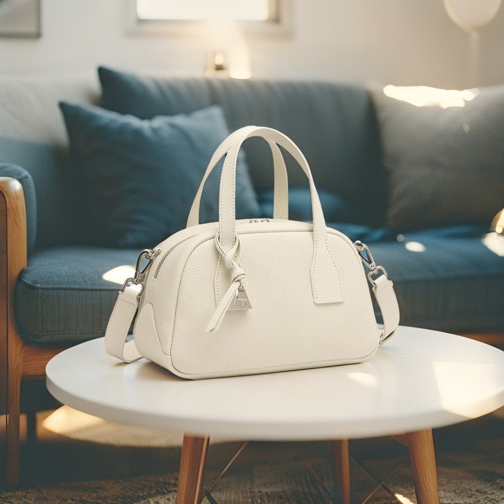 Genuine Cowhide Leather Hand Bag for Women, Everyday Carry Bag