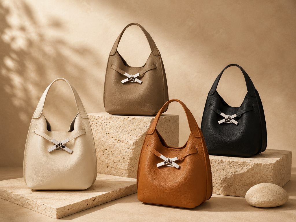 Genuine Cowhide Leather Hand Bag for Women, Soft Everyday Carry Bag
