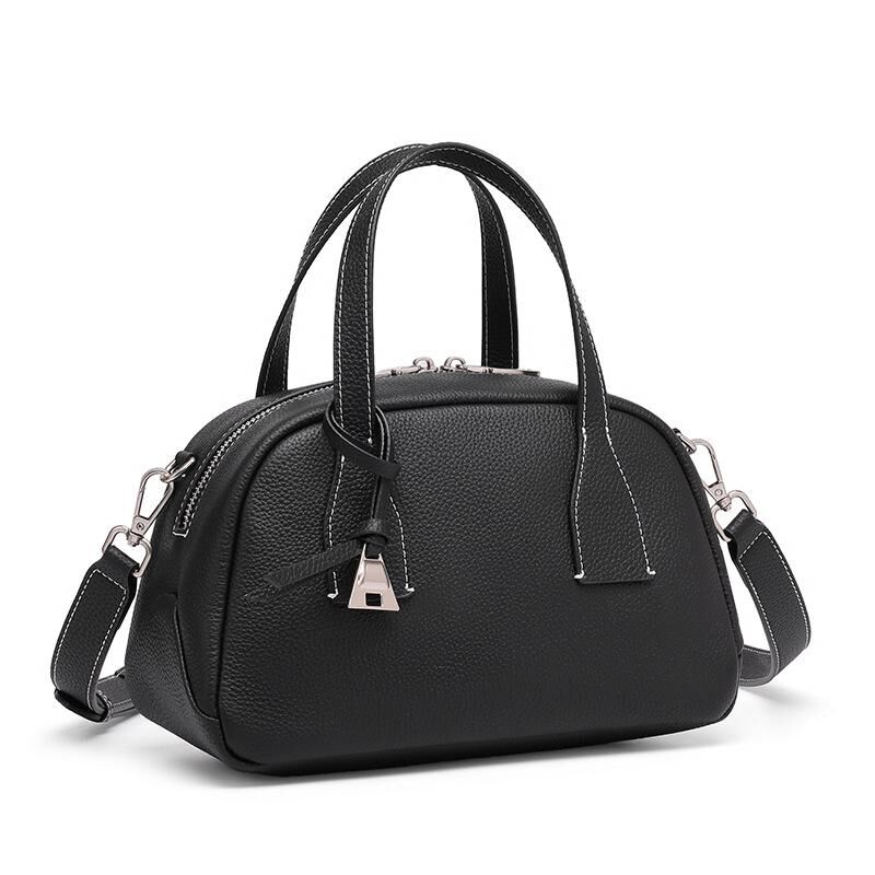 Genuine Cowhide Leather Hand Bag for Women, Everyday Carry Bag