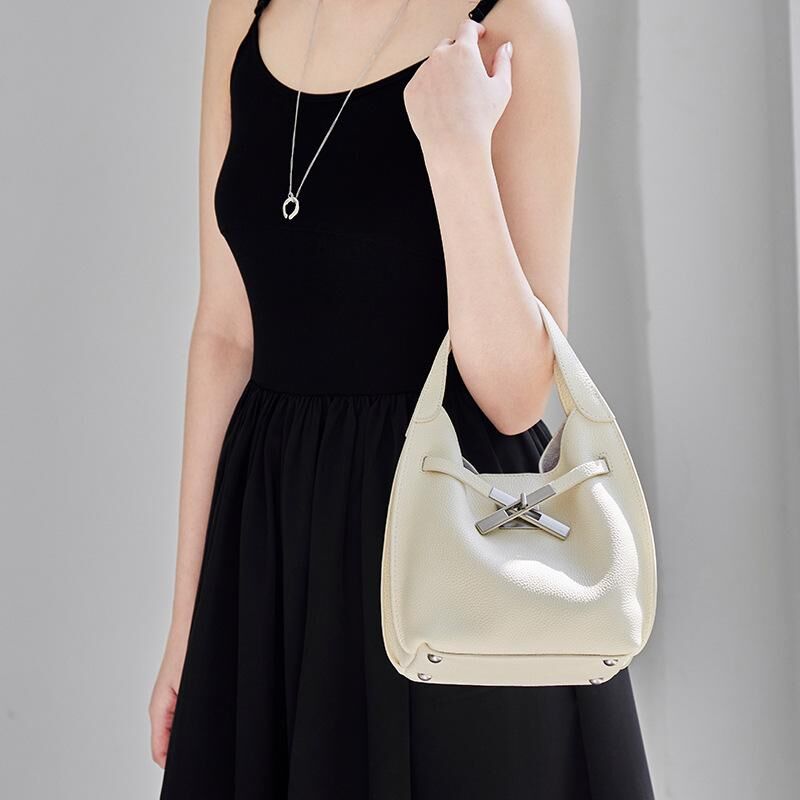 Genuine Cowhide Leather Hand Bag for Women, Soft Everyday Carry Bag