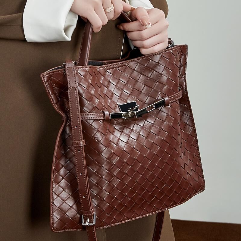 Genuine Cowhide Leather Hand Bag for Women, Soft Everyday Carry Bag
