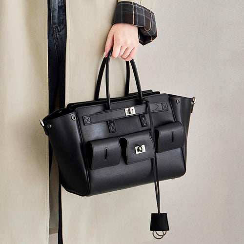 Genuine Cowhide Leather Hand Bag for Women, Spacious Everyday Carry Bag