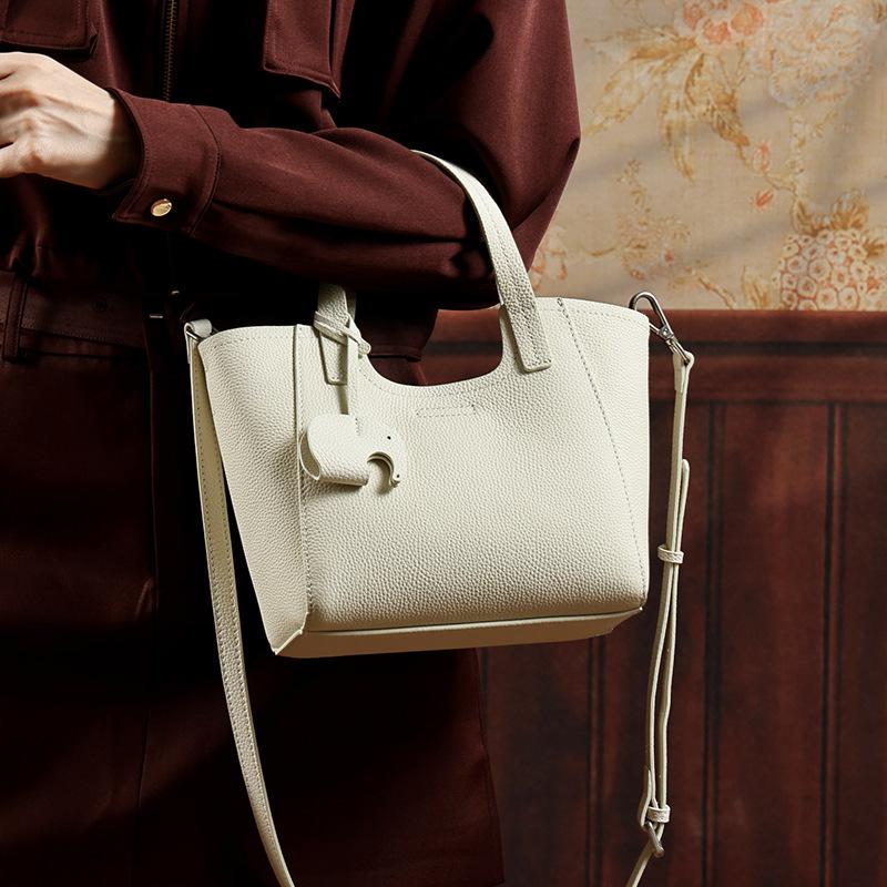 Genuine Cowhide Leather Hand Bag for Women, Spacious Everyday Carry Bag