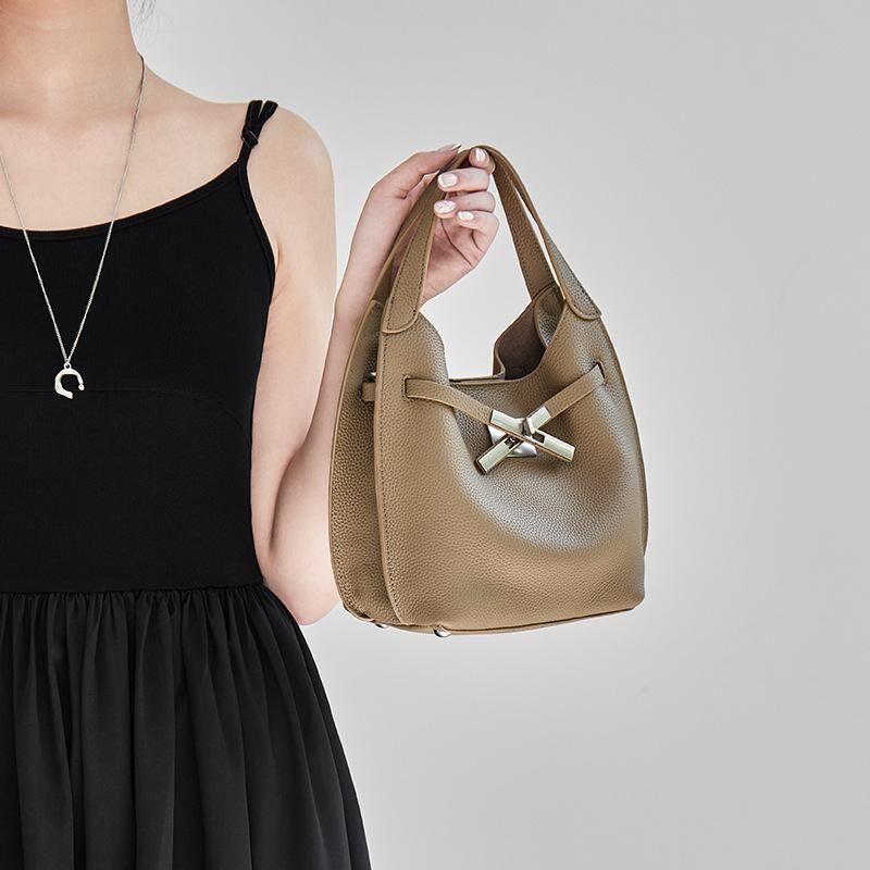 Genuine Cowhide Leather Hand Bag for Women, Soft Everyday Carry Bag
