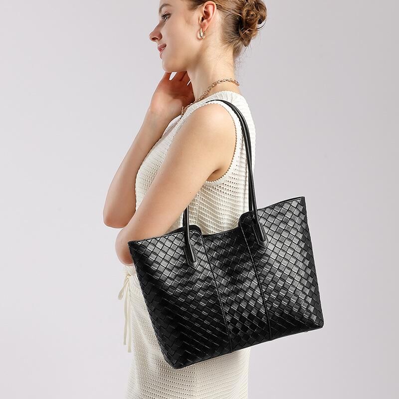 Genuine Cowhide Leather Shoulder Bag for Women, Soft Everyday Carry Bag