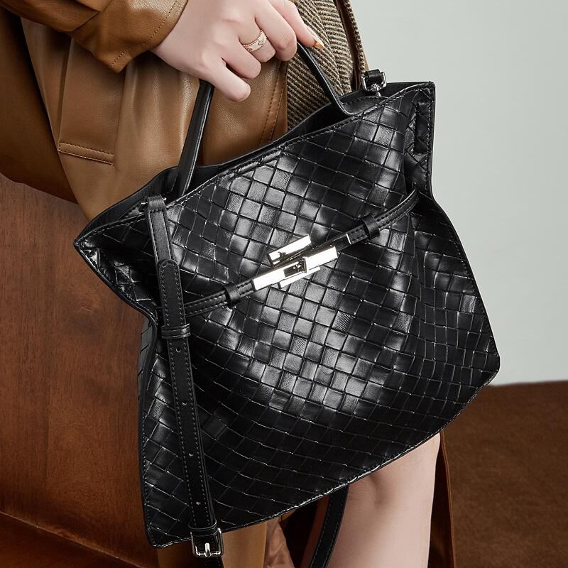 Genuine Cowhide Leather Hand Bag for Women, Soft Everyday Carry Bag