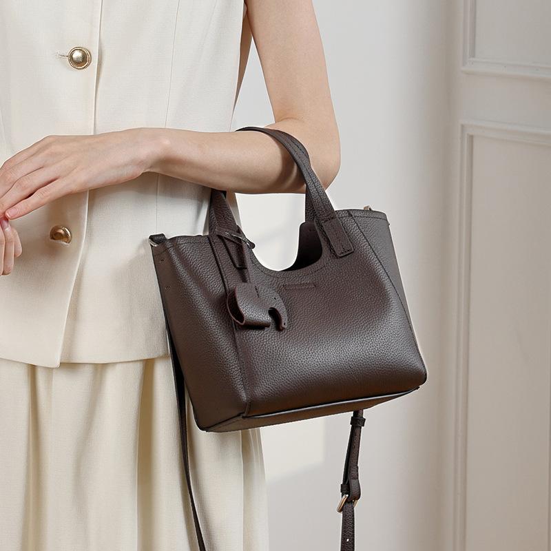 Genuine Cowhide Leather Hand Bag for Women, Spacious Everyday Carry Bag