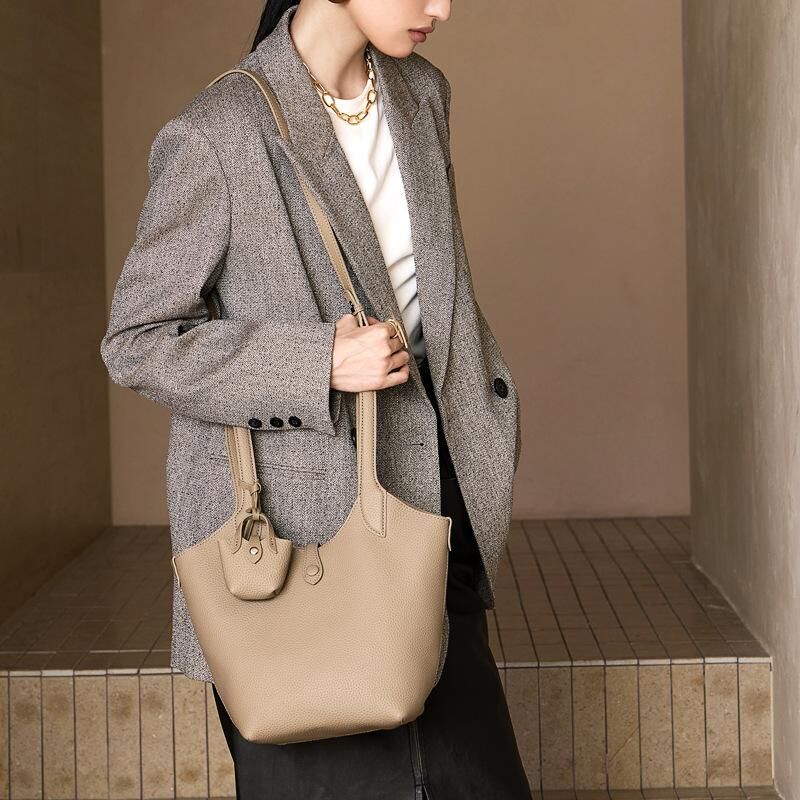 Genuine Cowhide Leather Hand Bag for Women, Soft Everyday Carry Bag