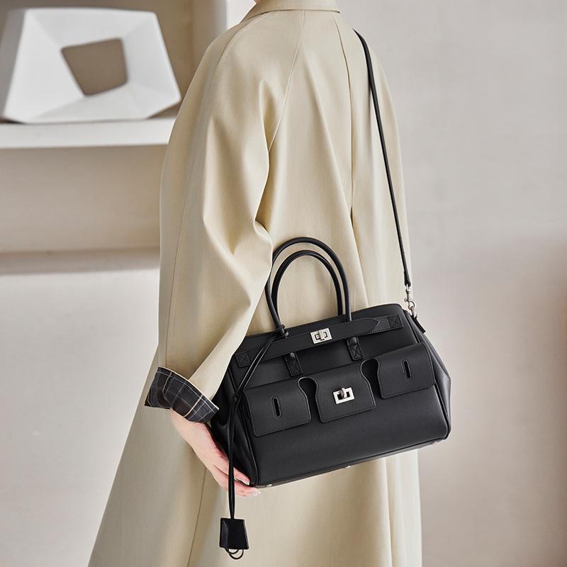 Genuine Cowhide Leather Hand Bag for Women, Spacious Everyday Carry Bag