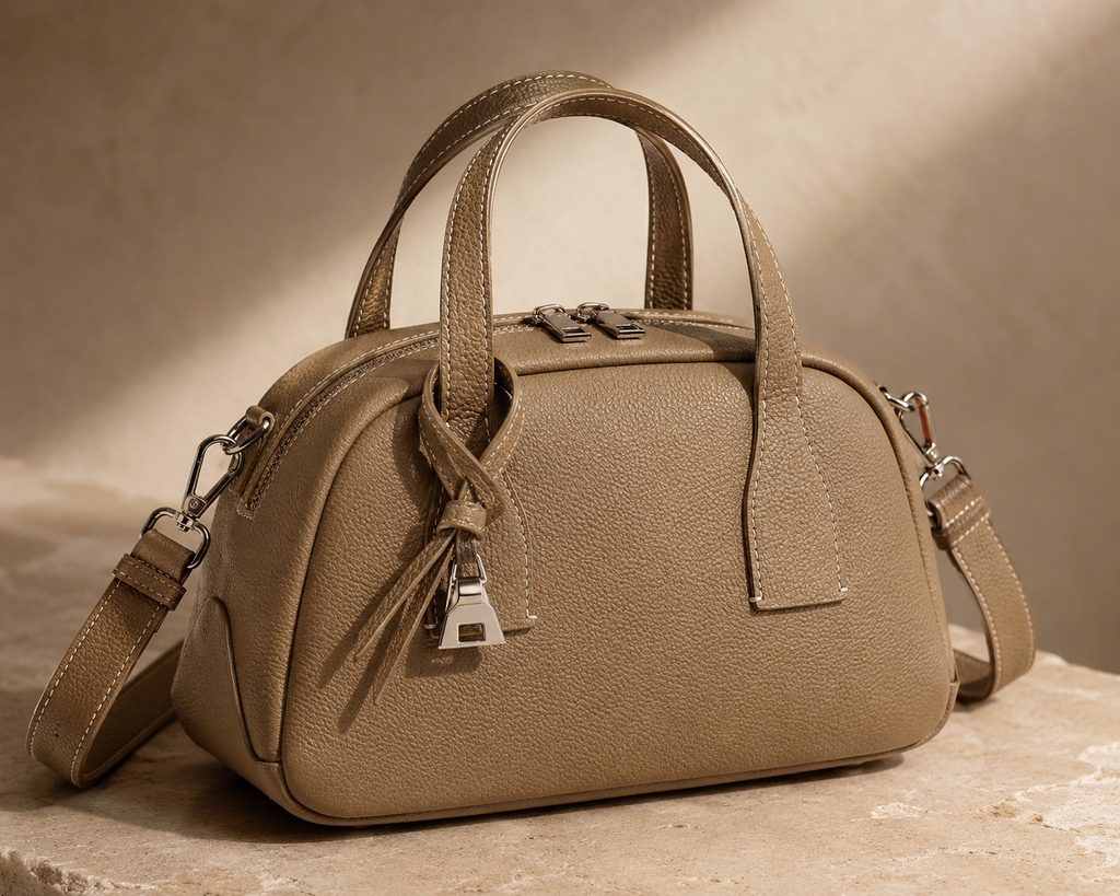 Genuine Cowhide Leather Hand Bag for Women, Everyday Carry Bag