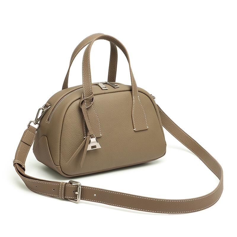 Genuine Cowhide Leather Hand Bag for Women, Everyday Carry Bag