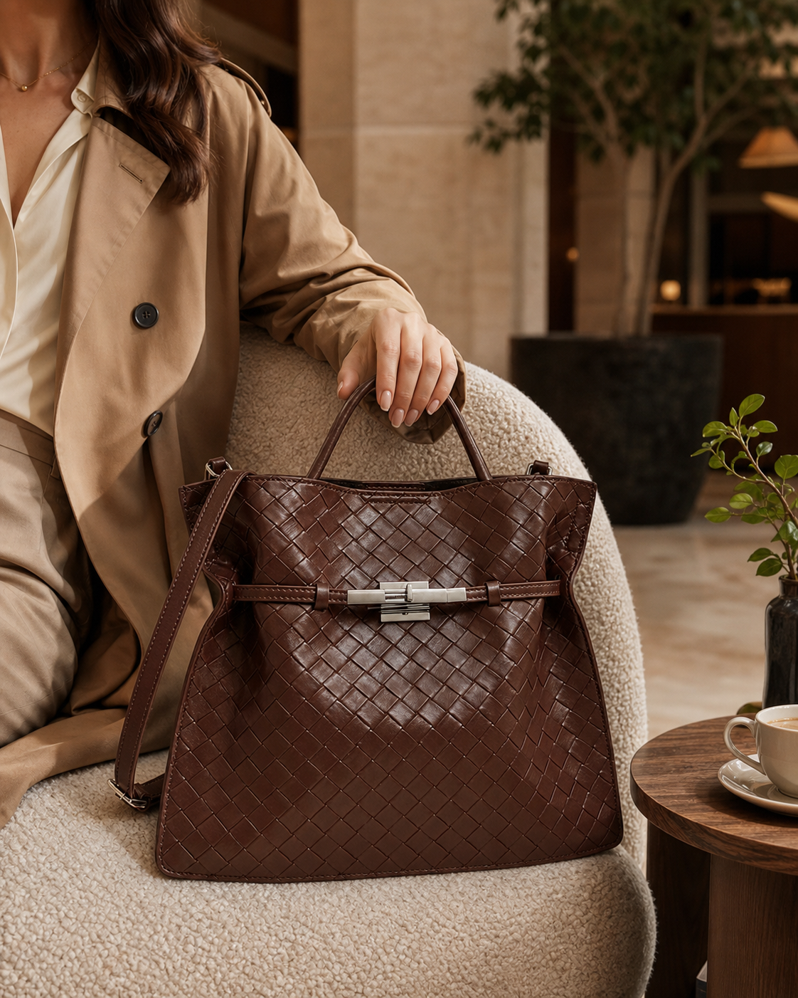 Genuine Leather Handbag, Soft Everyday Carry