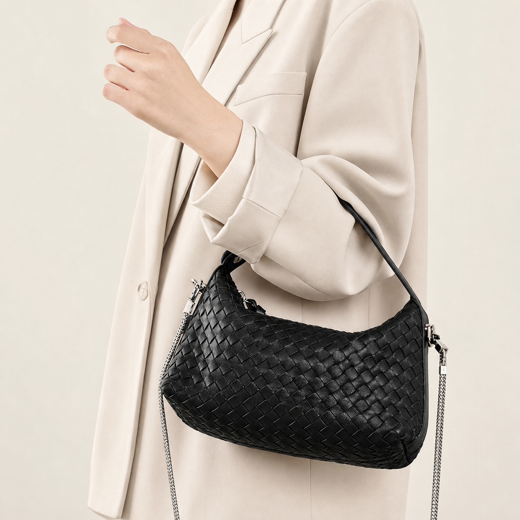 Genuine Sheepskin Leather Hand Bag for Women, Soft Everyday Carry Bag