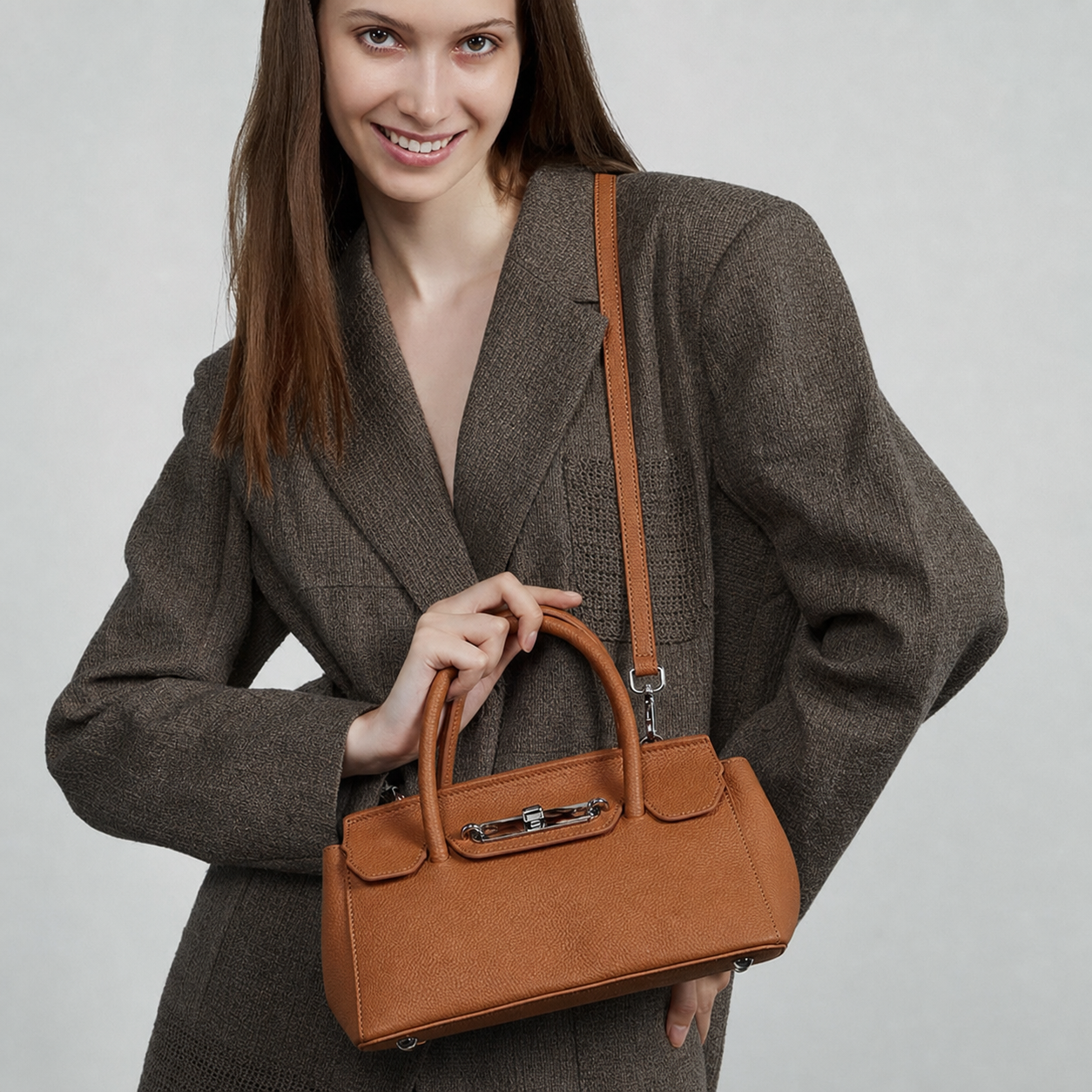 Genuine Cowhide Leather Hand Bag for Women, Soft Everyday Carry Bag