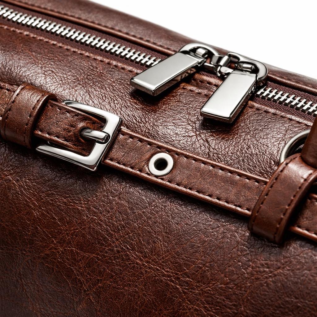 Genuine Leather Shoulder Bag for Women – Handmade Minimalist Baguette Purse - 3 colors Available