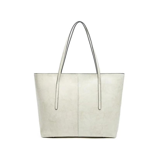 Large Leather Tote Bag for Women Genuine Cowhide Work Shoulder Bag, Fits 14” Laptop