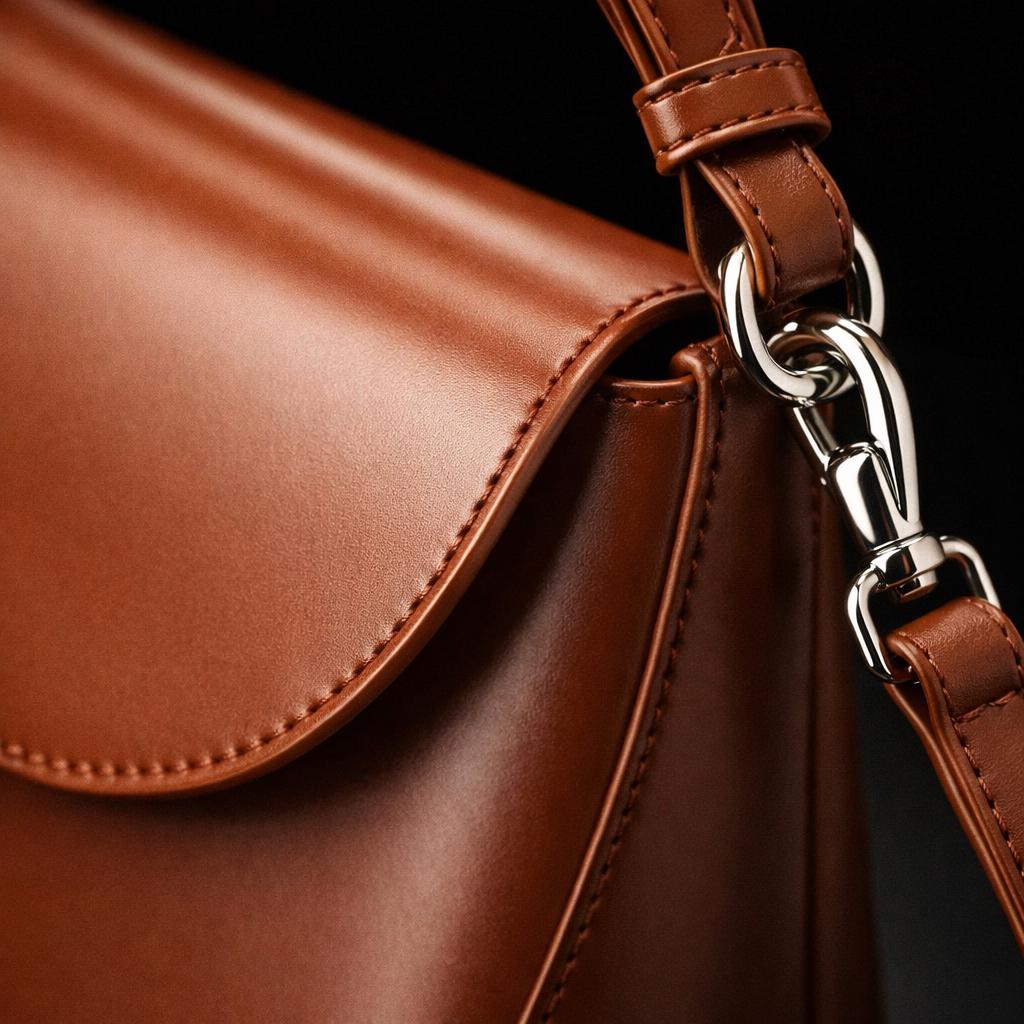 Genuine Cowhide Leather Top Handle Bag, Minimalist Shoulder Crossbody Purse