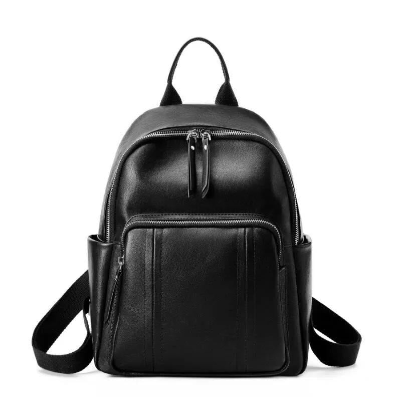 Genuine Leather Urban Backpack, Woven Straps – DEMOB