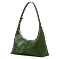 Genuine Leather Hobo Shoulder Bag, Minimalist Slouch Handbag for Women