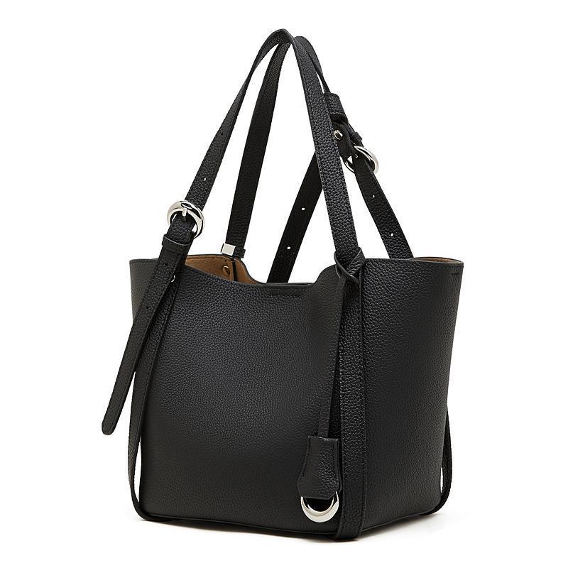 Genuine Leather handbag for Women, Minimalist Handbag with Adjustable Straps, Elegant Daily Work Purse