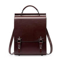 Genuine Leather Backpack, Minimal Vintage Business Travel Bag