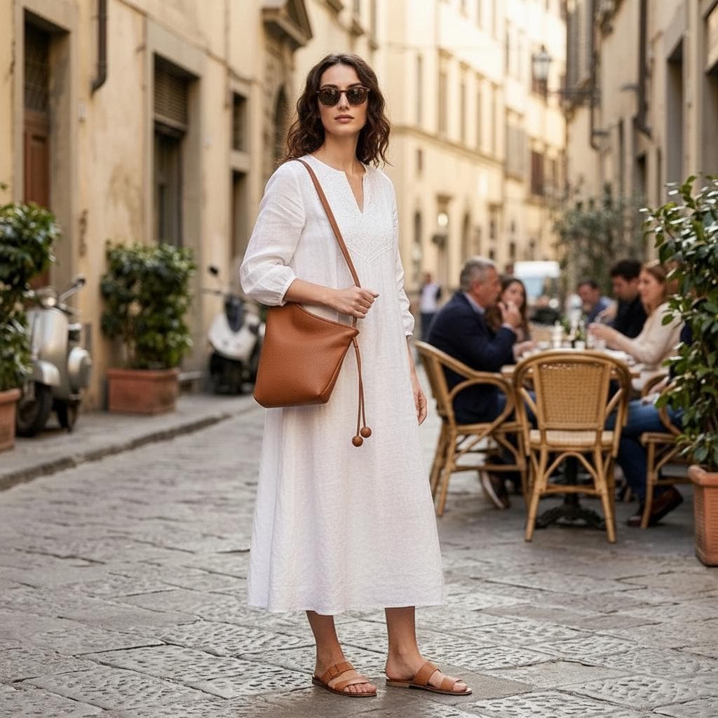 Genuine Leather Hobo Shoulder Bag, Minimalist Slouchy Crossbody Bag