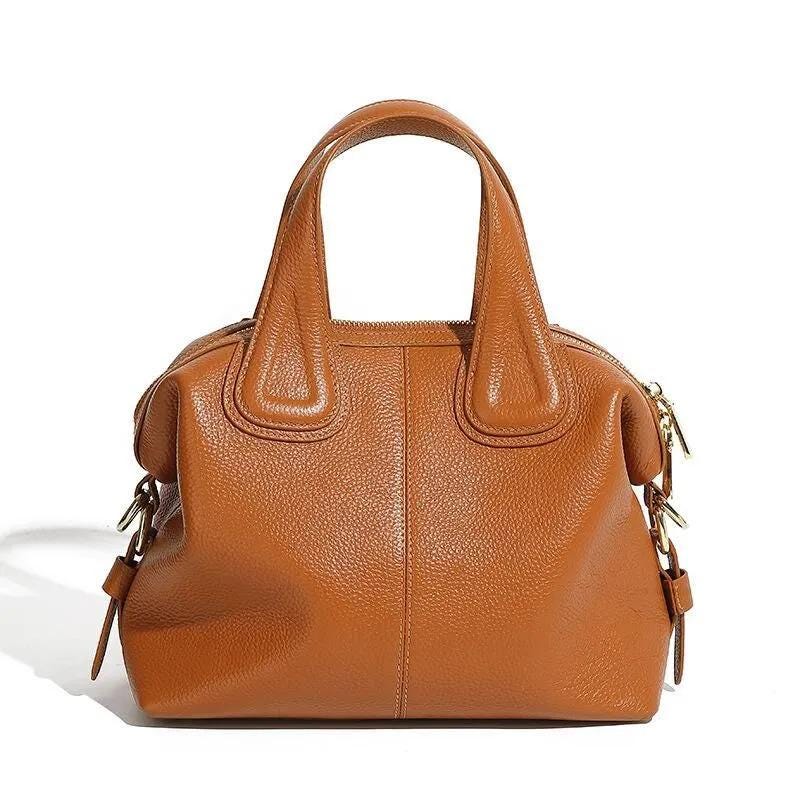 Genuine Leather Handbag,  Top Handle Leather Work Bag