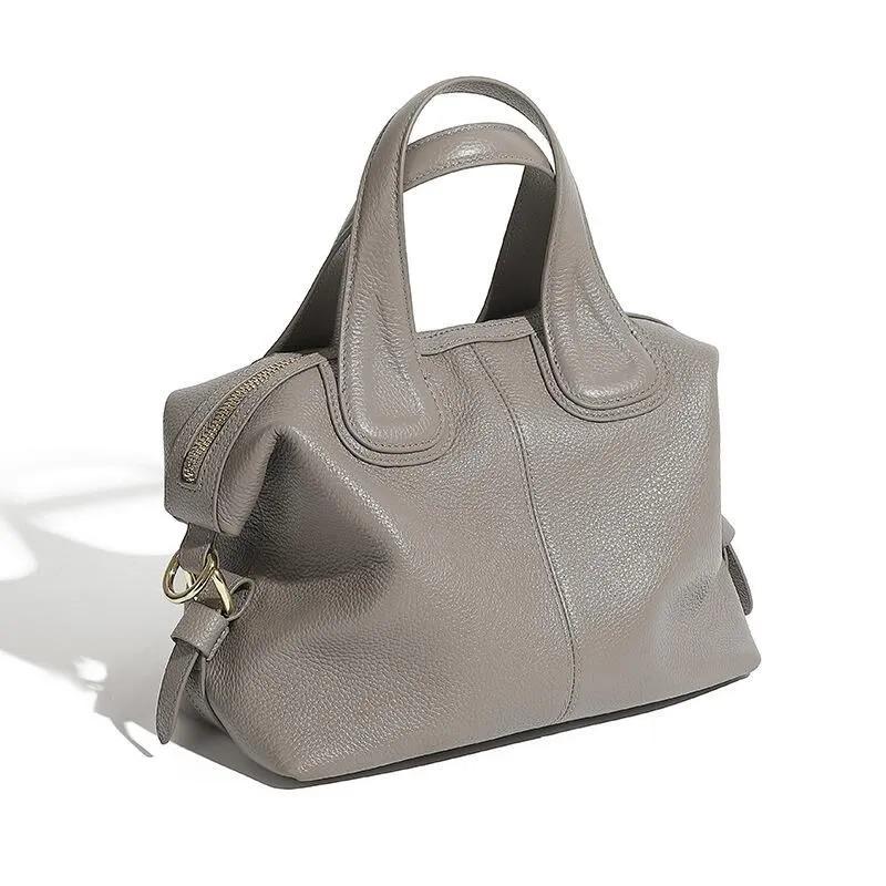 Genuine Leather Handbag,  Top Handle Leather Work Bag