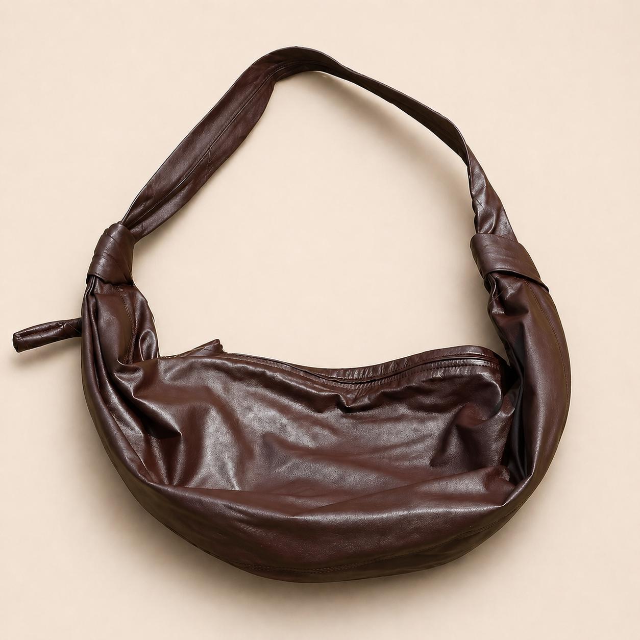 Soft Slouchy Genuine Leather Hobo Shoulder Bag